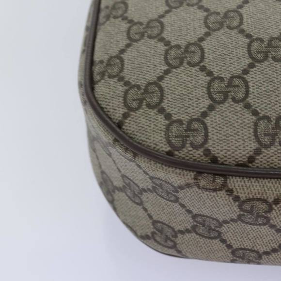 GUCCI GG Supreme Web Sherry Line Clutch Bag PVC Beige Red 89 01 034 Auth yk12747 - Picture 15 of 16